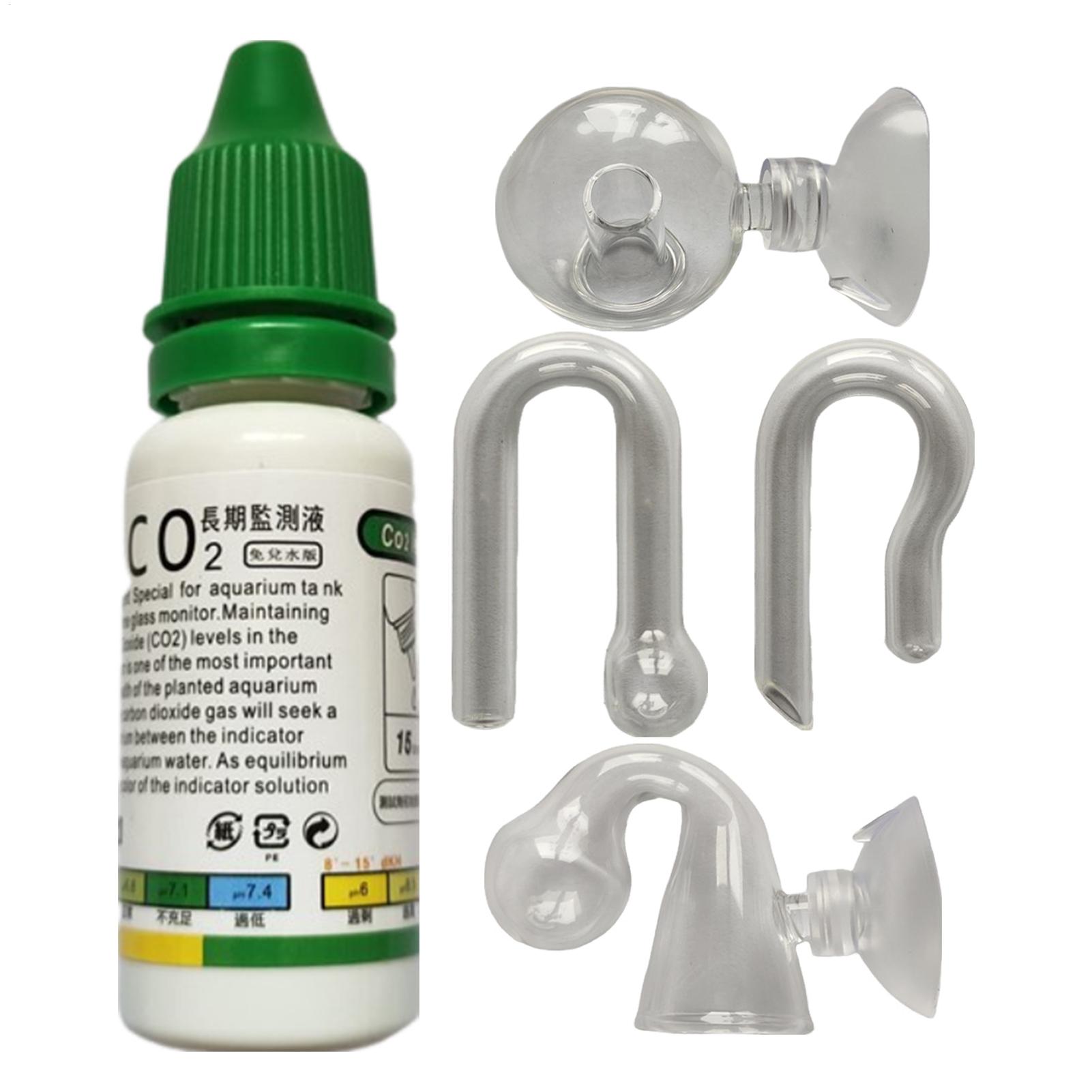 Aquarium Fish Long - Soluzione Indicatrice CO2 per Acquario, Monitor