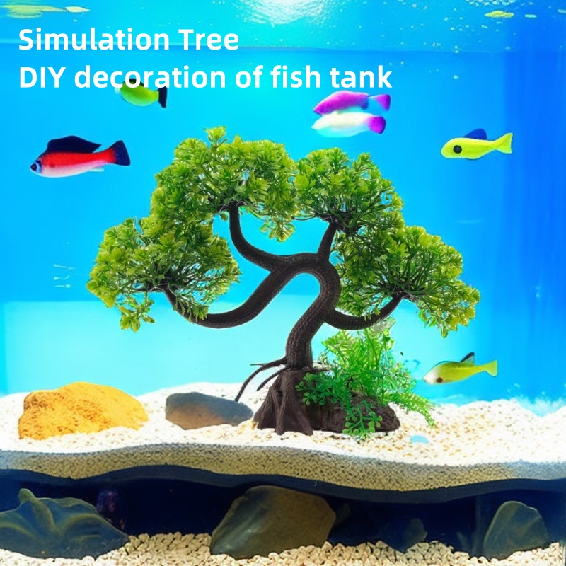 Aquarium Fish Big Size - Decorazione per Acquario Simulazione Vetro d'Acqua,