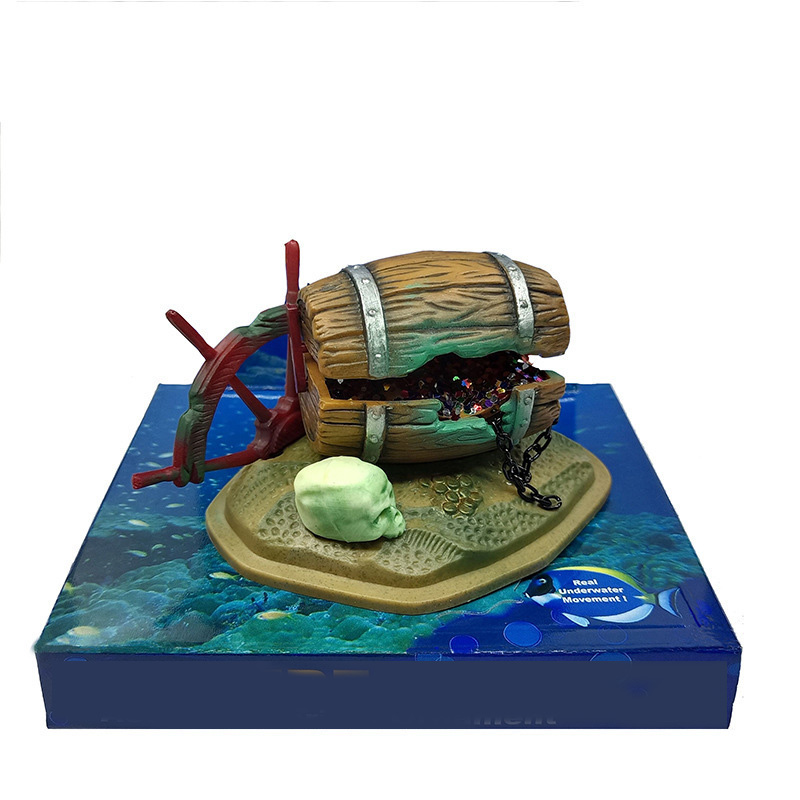 Aquarium Fish Gif - Decorazione per acquario caldo Barile sottomarino