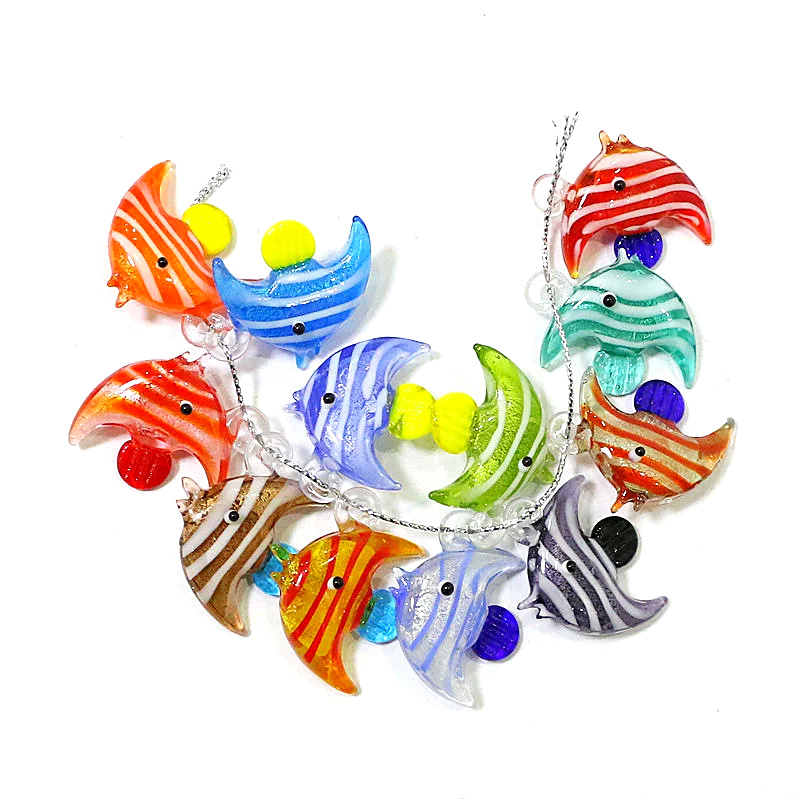 Aquarium Fish Real - 2 pack carino ciondolo charm di