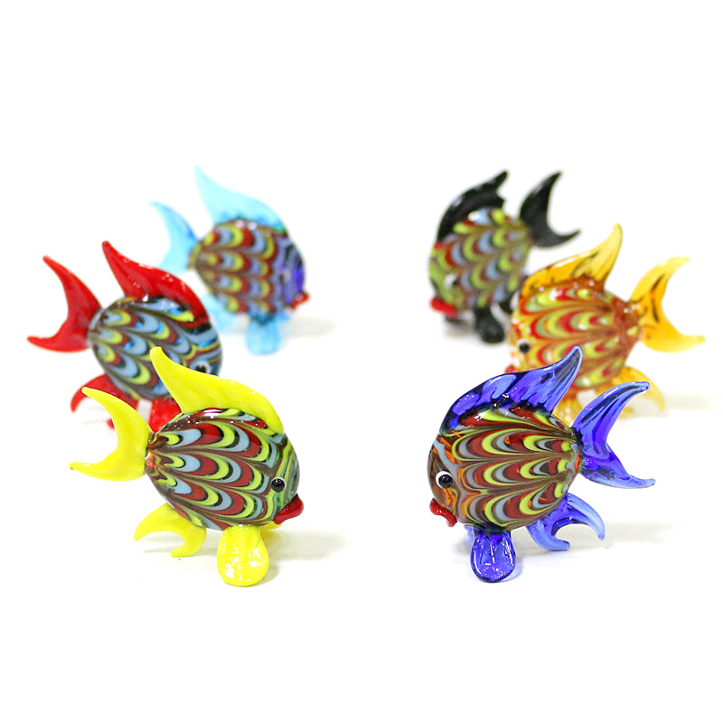 Aquarium Fish Real - Mini figurine colorate di pesci tropicali