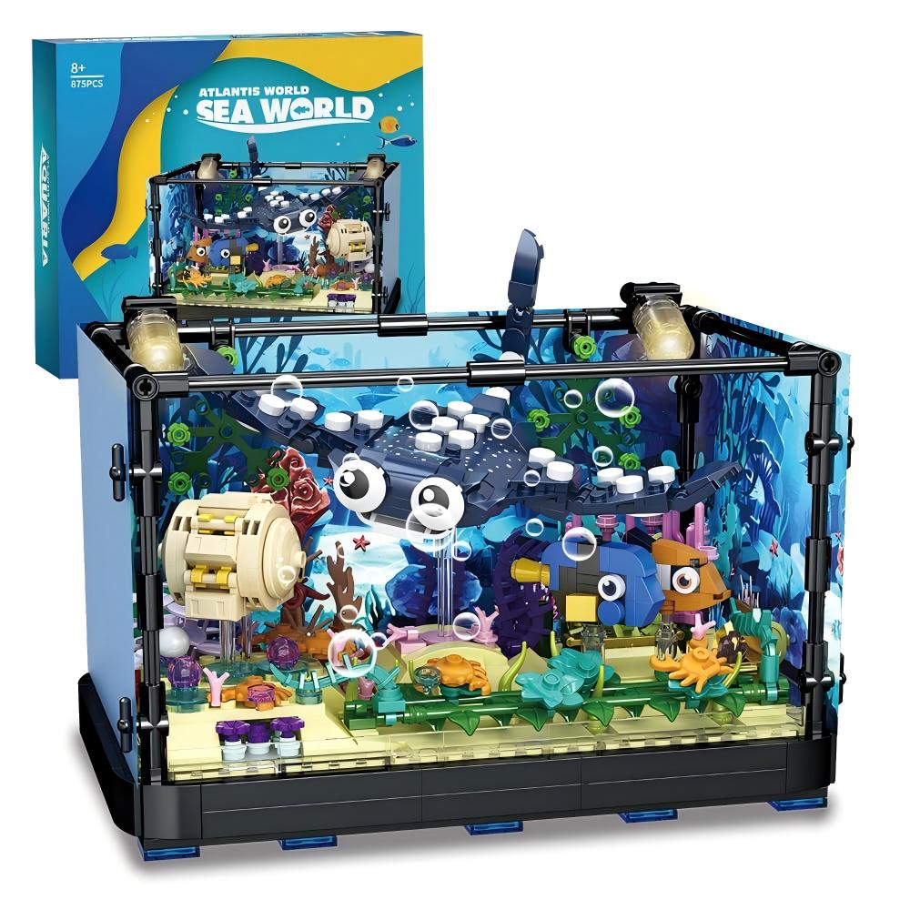 Aquarium Fish Lego - Set di Costruzioni Acquario - Giocattolo