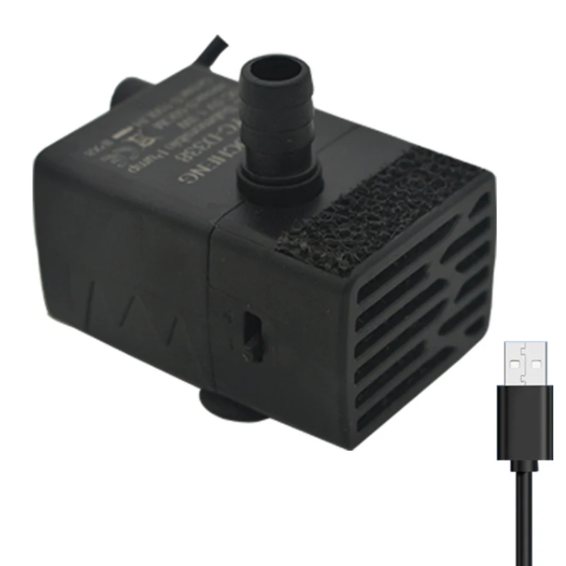 Aquarium Fish Real - Pompa d'Acqua Sommergibile USB per Acquario,