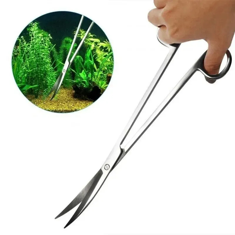 Aquarium Fish Tank Cleaner - Forbici per acquario, strumento di pulizia