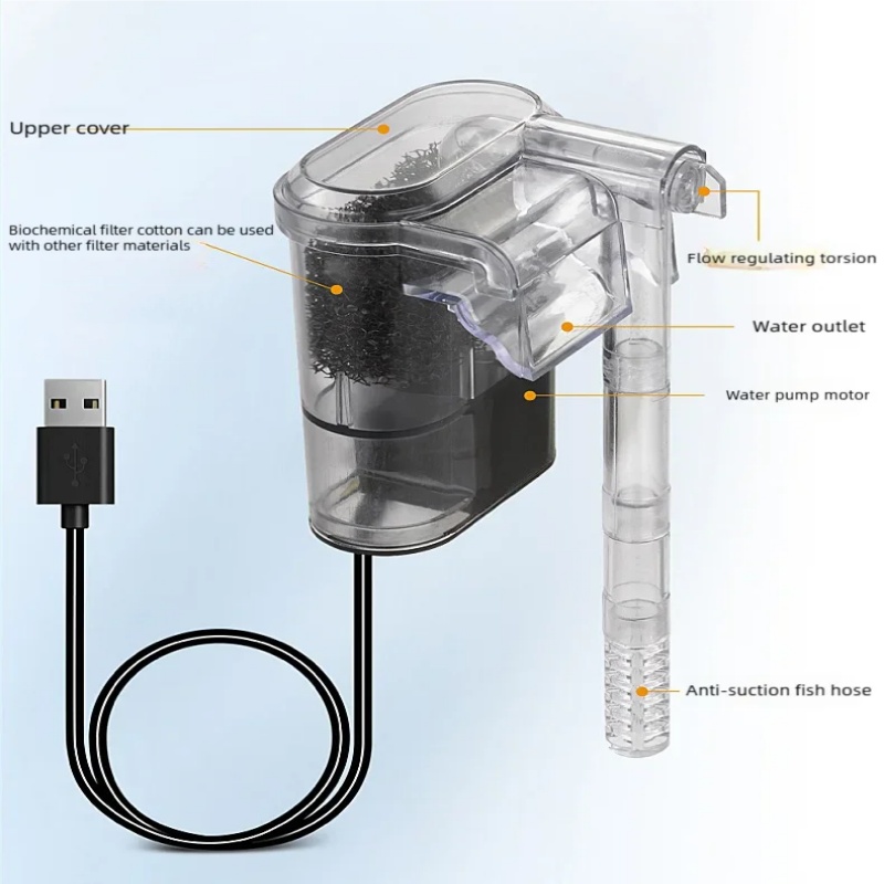 Mini Filtro USB Sospeso per Ac - Aquarium Fish Tank Cleaner recensione e prezzo