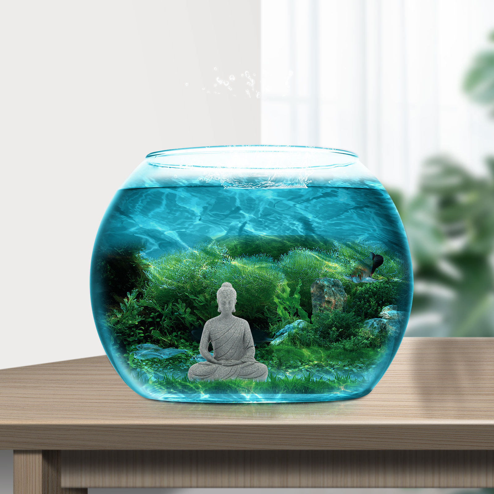 Mini Statua di Buddha in Resin - Aquarium Mini Fish recensione e prezzo