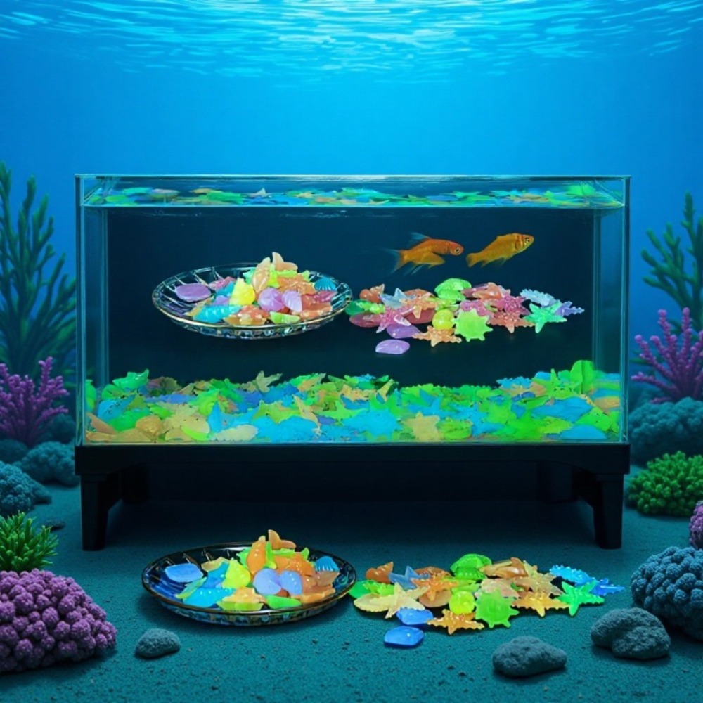 Pietre oceaniche luminose fluo - Aquarium Fish Real recensione e prezzo