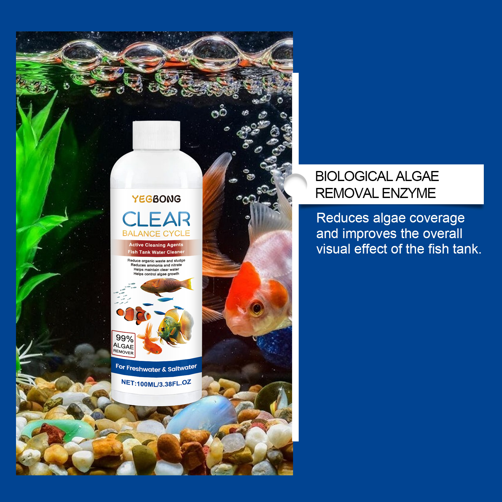 Chiarificatore d'acqua per acq - Aquarium Fish Tank Cleaner recensione e prezzo