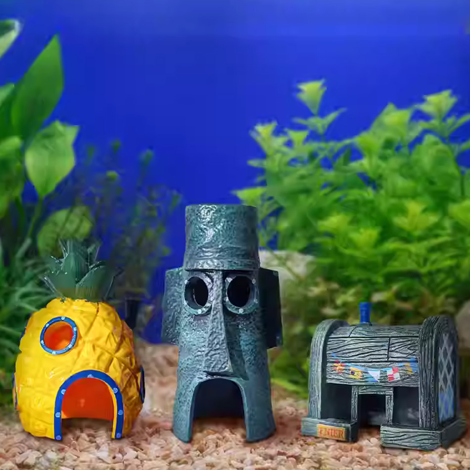 3 pezzi di cartone animato dec - Aquarium Fish Japan recensione e prezzo