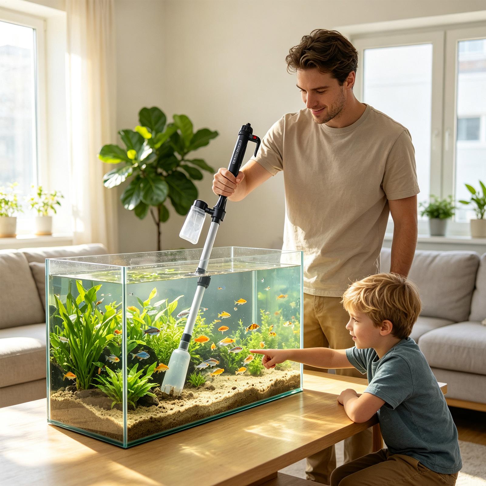 Aspiratore per ghiaia per acqu - Aquarium Fish Tank Cleaner recensione e prezzo