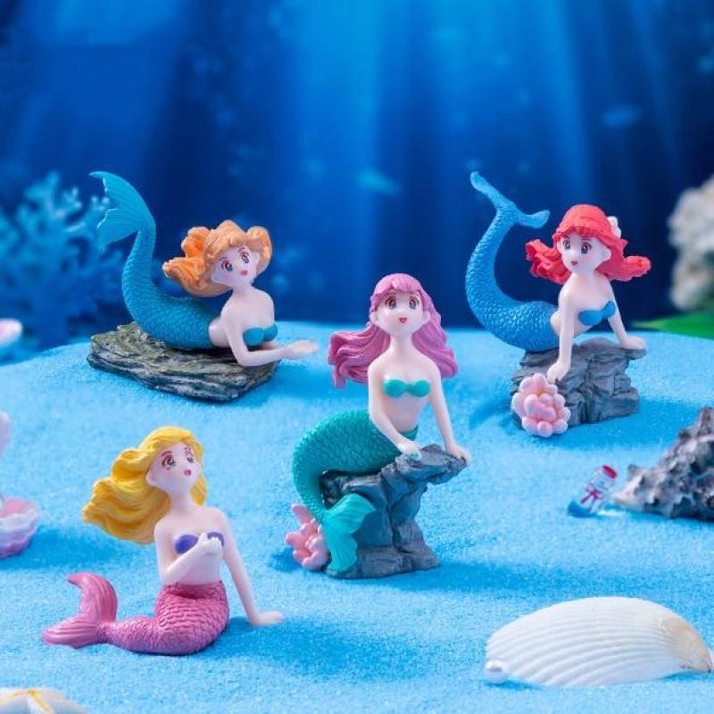 Set di 4 Ornamenti in Plastica - Aquarium Fish Real recensione e prezzo