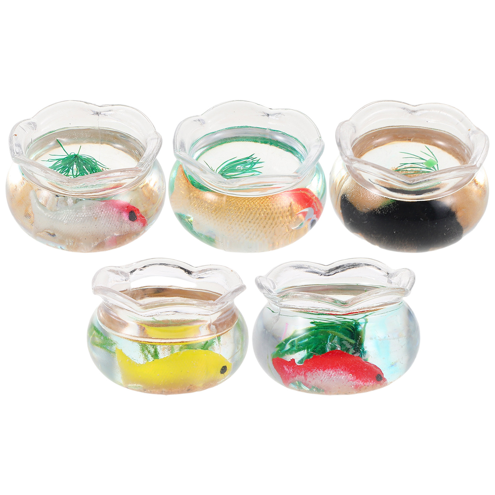 5 Pezzi Mini Acquario Rotondo  - Aquarium Mini Fish recensione e prezzo